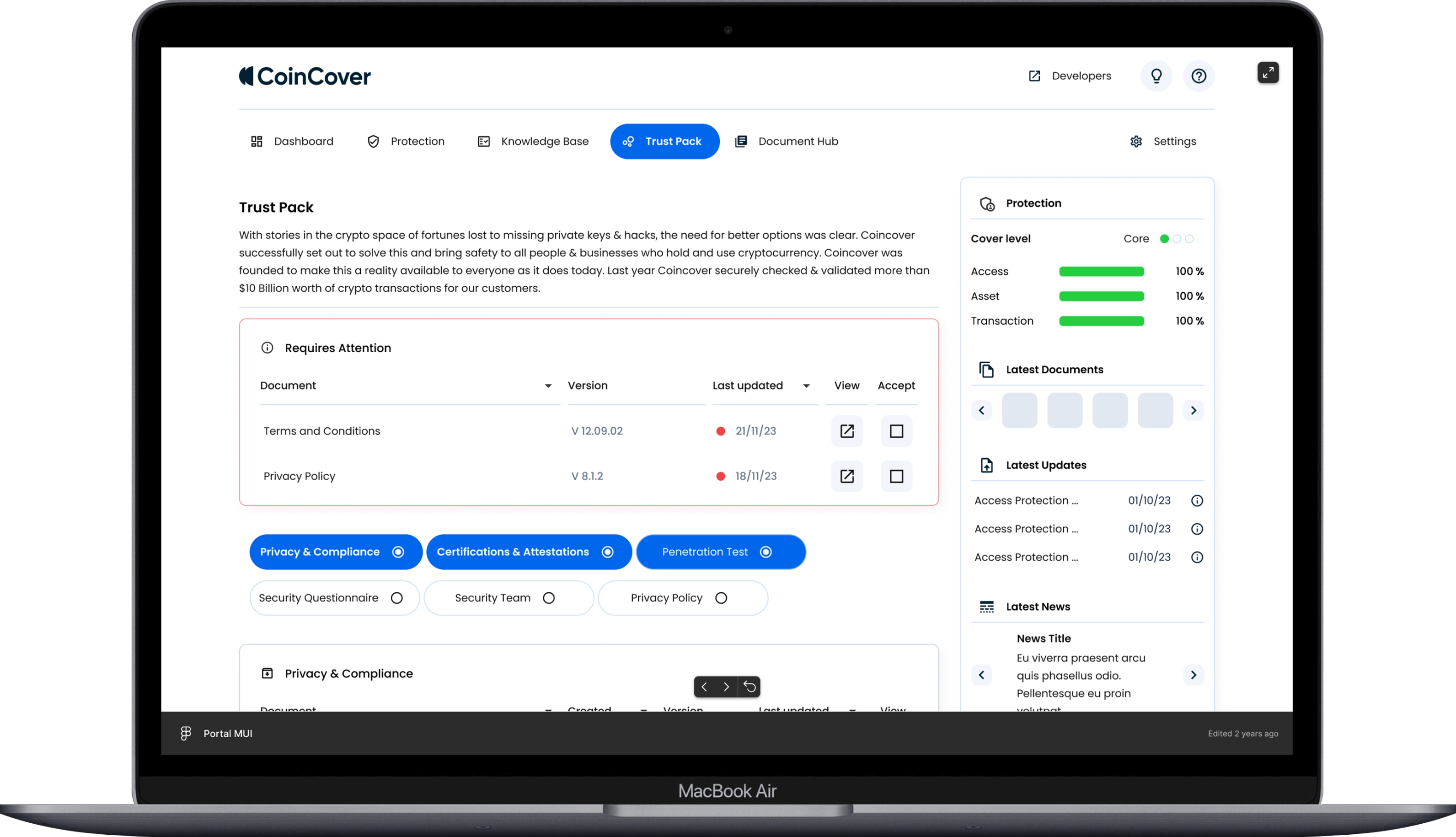 Coincover — Design system