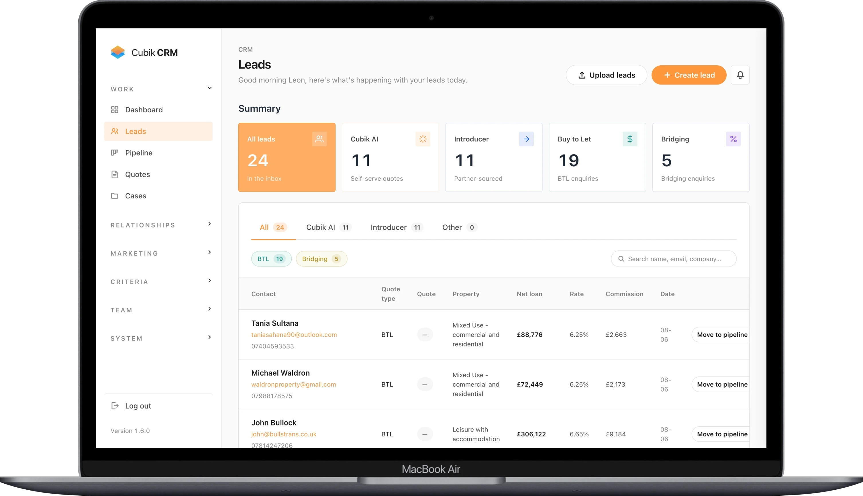 Cubik CRM — problem